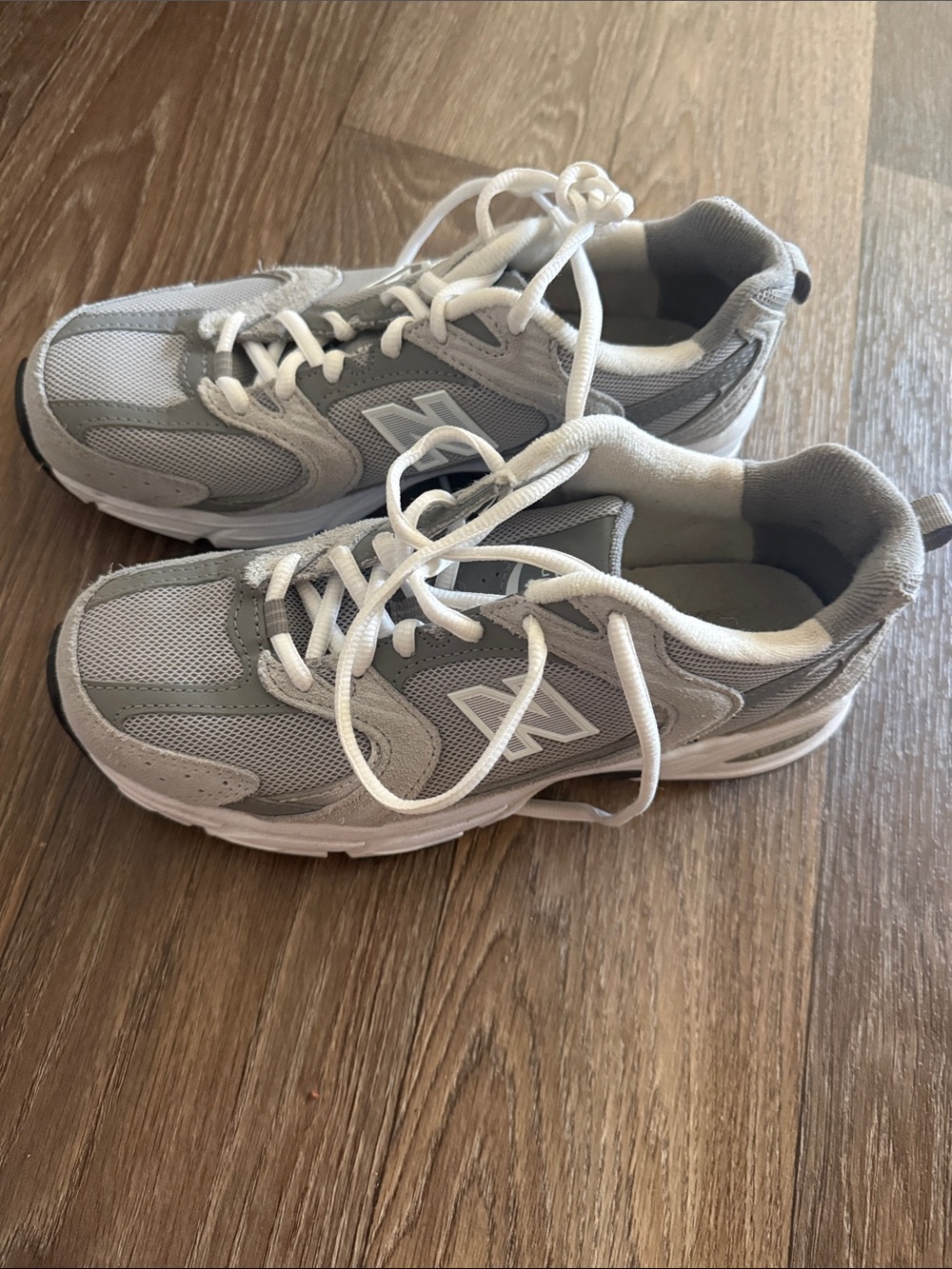 New Balance size 5 Gray and White Sneakers